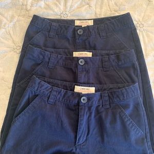 Cherokee Lot of 3 Navy Uniform Short, Size 14